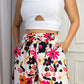 Conjunto Cropped + Short Estampa Tropical