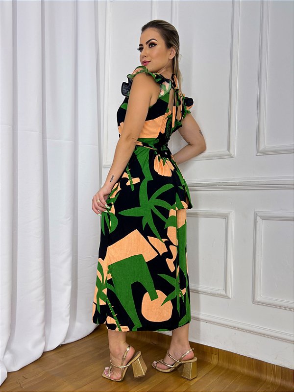 Vestido Midi Maitê Estampado