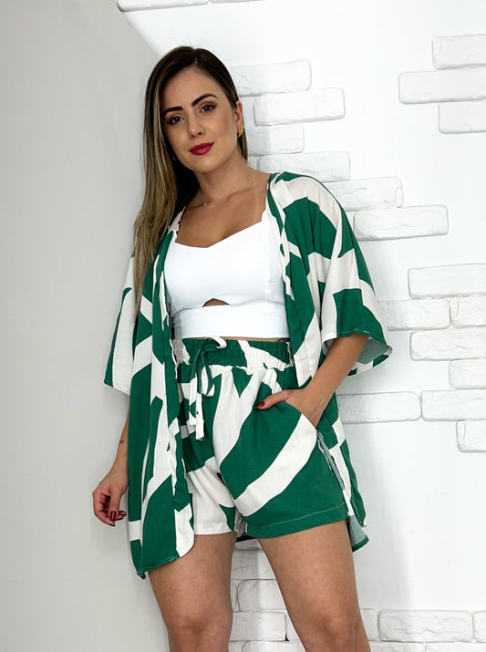 Conjunto Short + Kimono